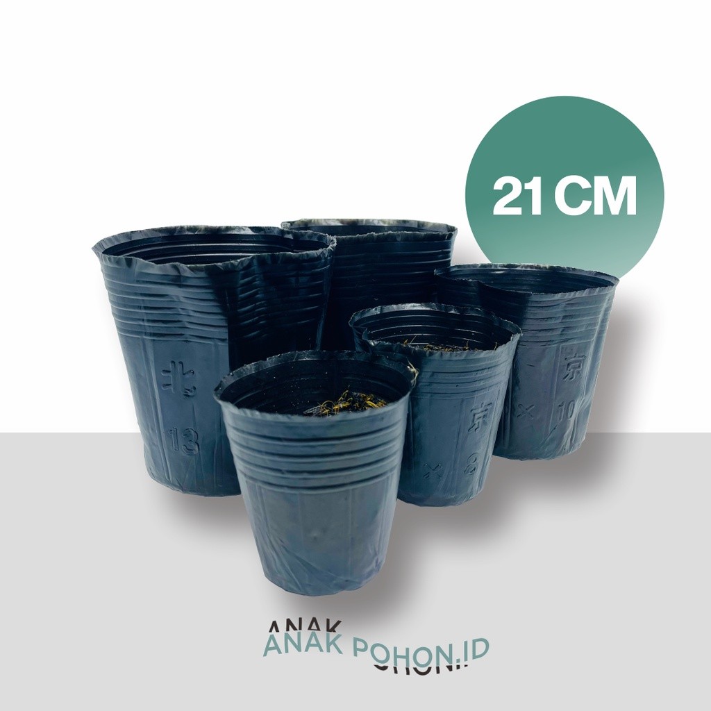 Polybag Polibag Cetak Bentuk Pot u/ Pembibitan Benih ( 21 x 21 cm ) S2G7