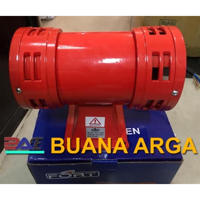 

(SIRENE) Motor Siren 5" MS-490 / MS490 220VAC, 50Hz Fort