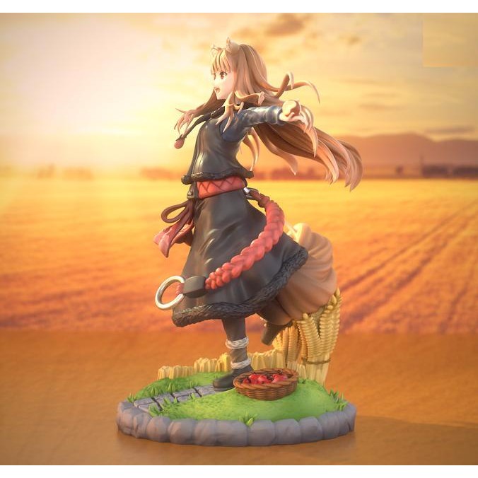 Tersedia Holo Spice And Wolf Cheerful Resin Kit Figure