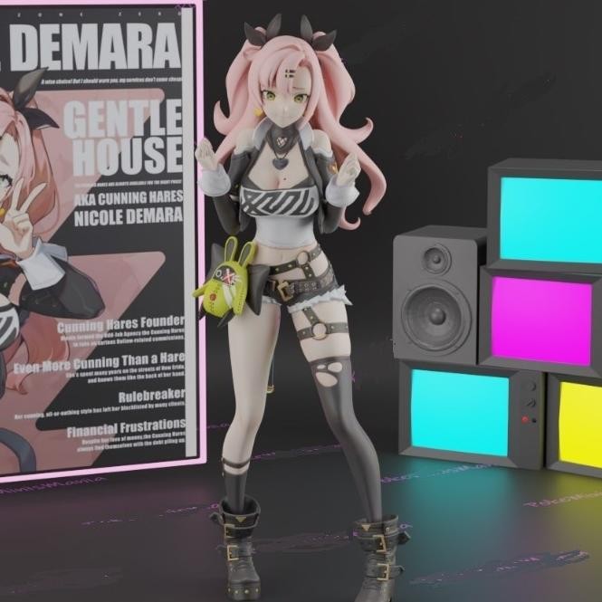 Tersedia Nicole Demara Zenless Zone Zero Zzz Figure Resin Kit Statue