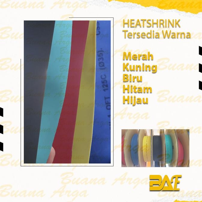 

Heatshrink 1Kv 100mm 5 Warna - Lebar Pipih 15.8cm