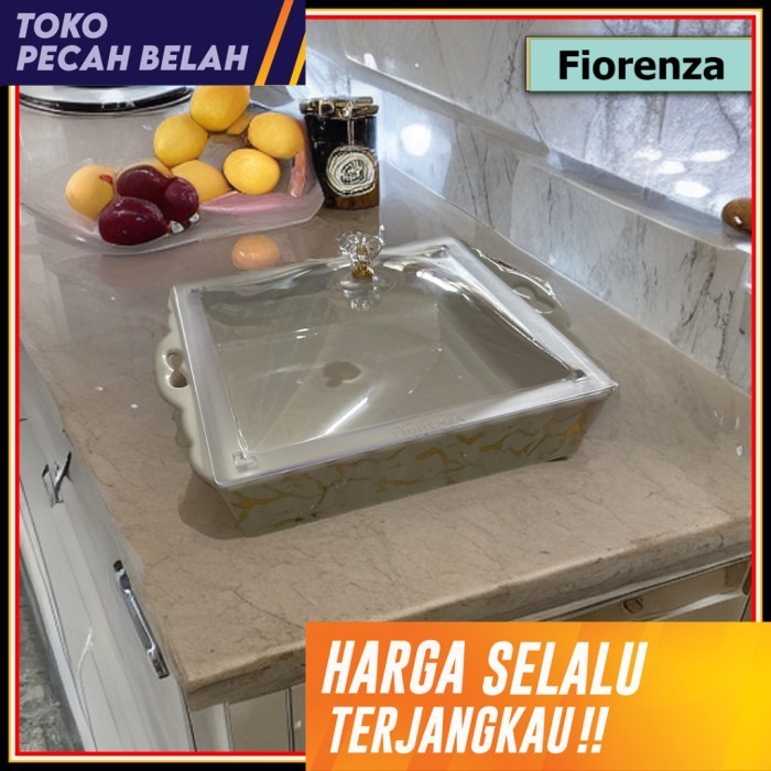 TERUJI Fiorenza - Tempat Kue / Wadah Bolu & Bronis Fiorenza MP-583 Putih