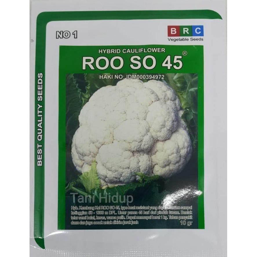 

Benih Bunga Kol Blumkol Roo So 45 kemasan 10 gram COD
