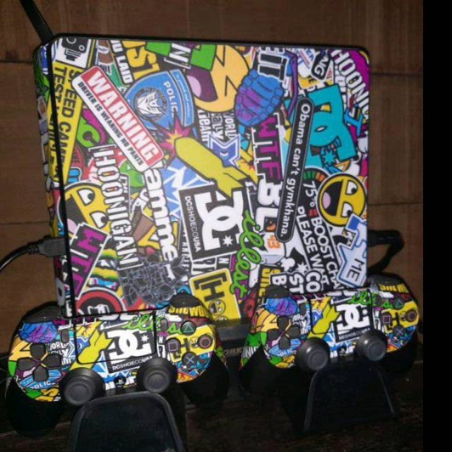 

BestSelling - Buat Ps4 Fat Dan 2 Stick Motif Via Chat Garskin Wrap Stiker Premium (FreeCustomOrder)