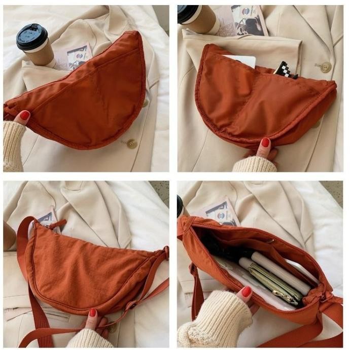 SLING BAG ALA UNIQLO/TAS SLEMPANG ALA UNIQLO/WAIST BAG/ HALF MOON BAG SHOULDER BAG WAISTBAG SLING BA