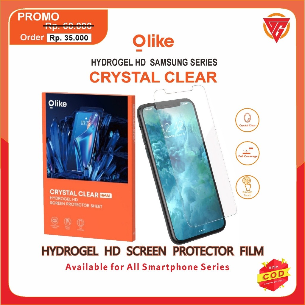 

BestSelling - Anti Gores Hydrogel Hd Crystal Clear Semua Tipe Samsung Series Screen Garskin Wrap Stiker Premium (FreeCustomOrder)