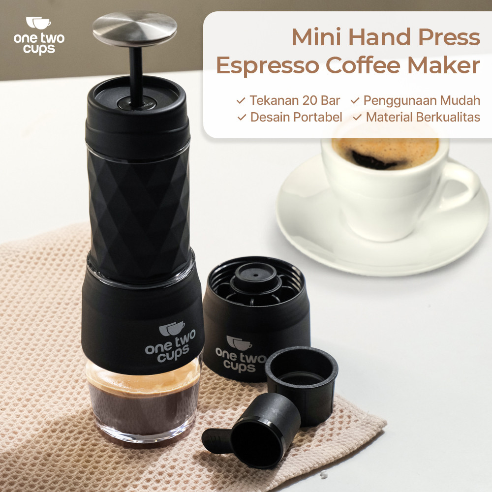 Hand Press Mini Espresso Coffee Maker 3 in 1 20 Bar 120ml - HS-8439