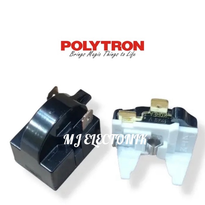 RELAY PTC OVERLOAD KULKAS POLYTRON 2 PINTU RELAY KULKAS POLYTRON