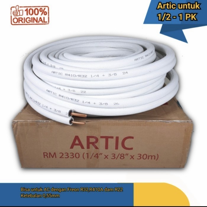 PIPA 1PK AC MREK ARTIC PIPA SET ARTIC R410 R32 R22 METERAN SELANG AC