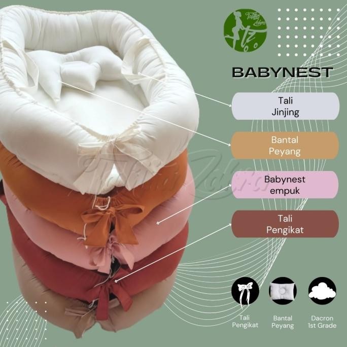 TERLARIS - READY STOCK BABY NEST polos premium kasur bayi part 1