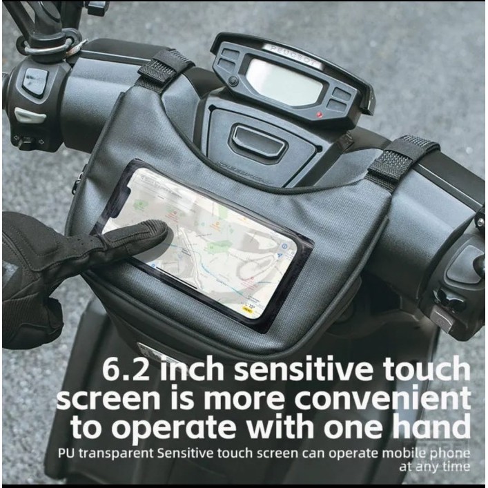 Tas Motor Stang Depan Motor Matic HandleBar Front Bag Phone Holder waterproof