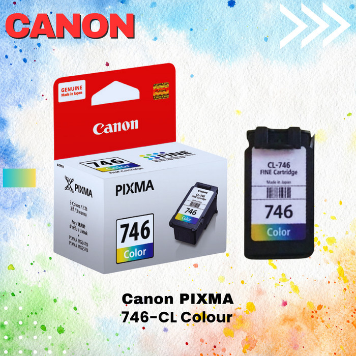 Kondrat - Canon Pixma 746 Cl Color Original Tinta Printer Canon 746