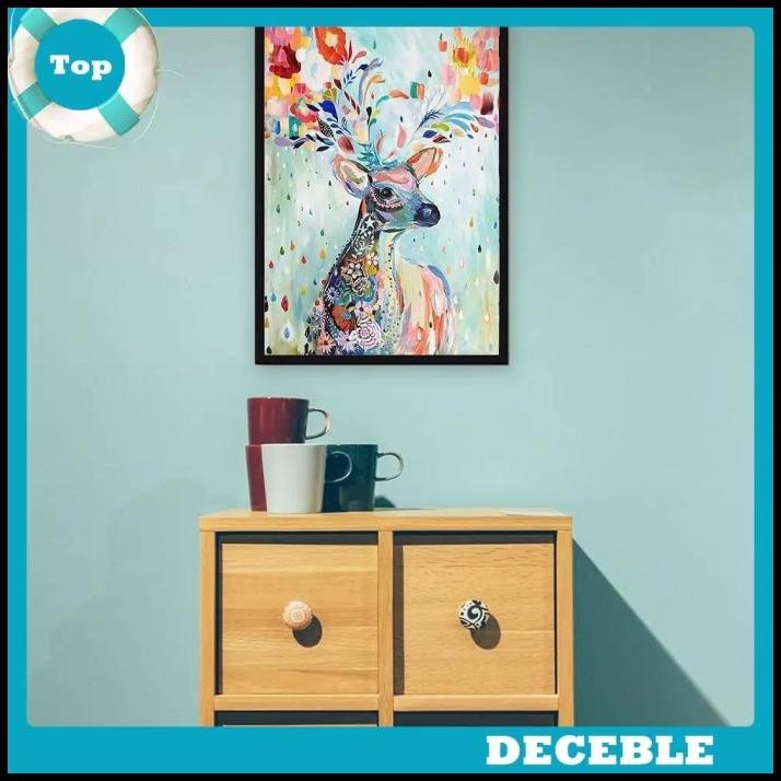 

5D Diy Full Drill Diamond Painting Colorful Deer Cross Stitch Embroide