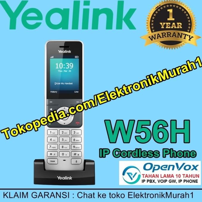 IP DECT Phone Yealink W56H For W60B Base Station
