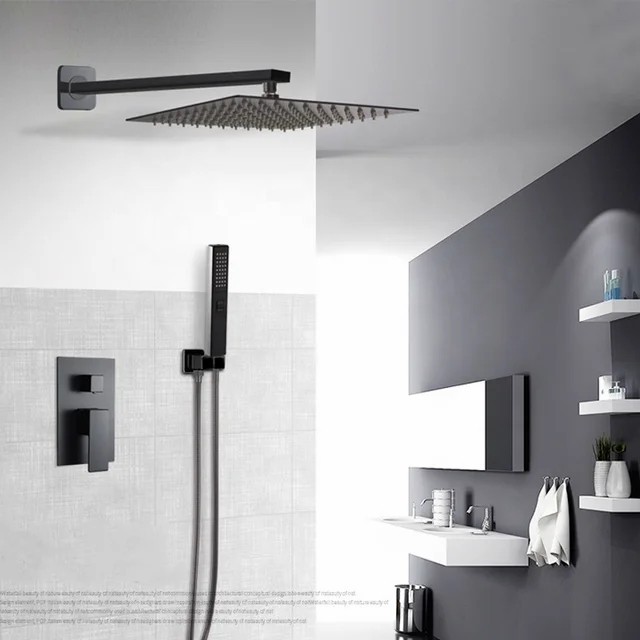 Termurah Paket Wall Shower Tanam 4 Lobang Set Kran Panas Dingin Ful Kuningan Termurah