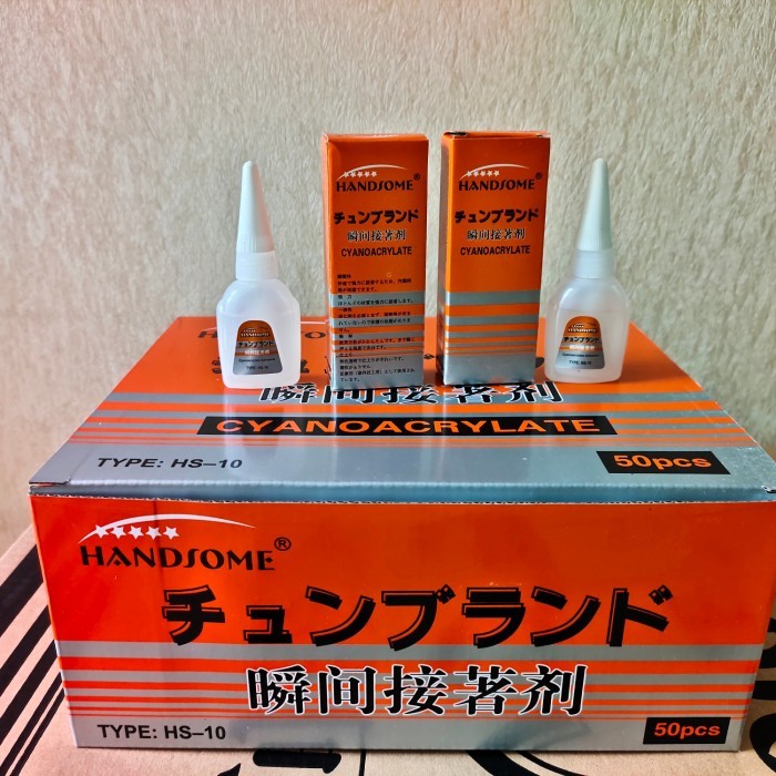 

BEBAS ONGKIR - lem handsome orange 1 box
