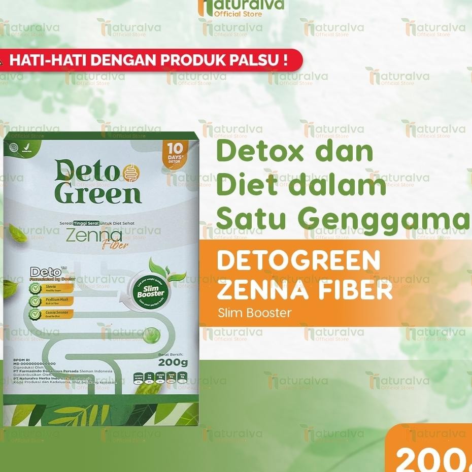 

Detogreen Zenna Sereal Fiber Slim Booster Turunkan Berat Badan 200 Gram