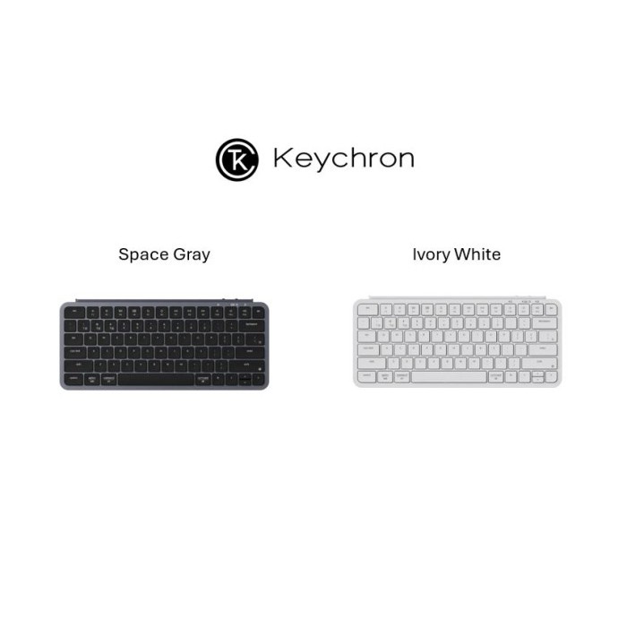 Keychron B1 Pro Ultra-Slim Wireless Keyboard - 75% Compact, Deep Black