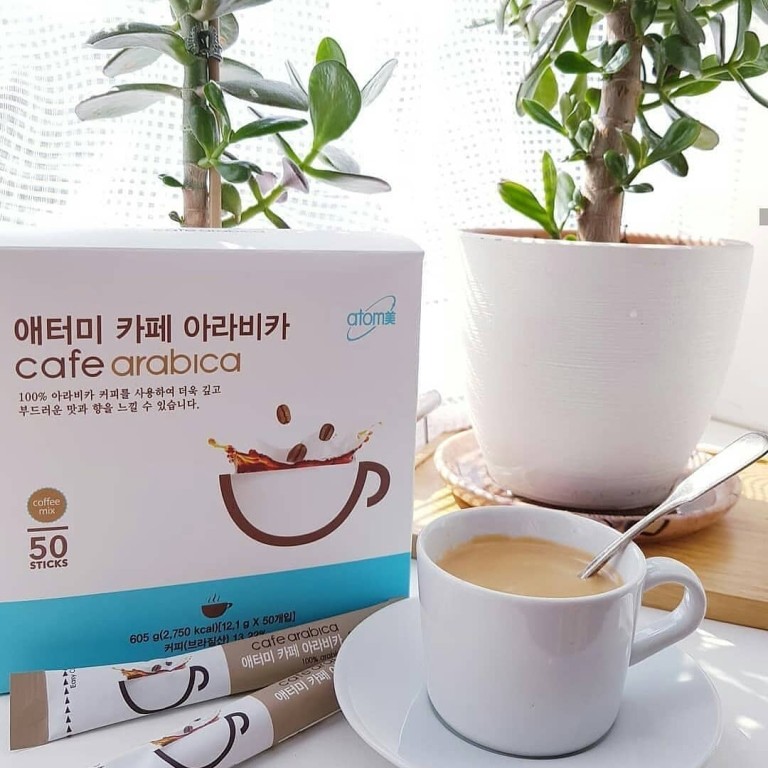

Atomy Kopi CAFÉ ARABICA 100% & KASEIN Alami/Kopi Mix/Coffee isi 50 sc