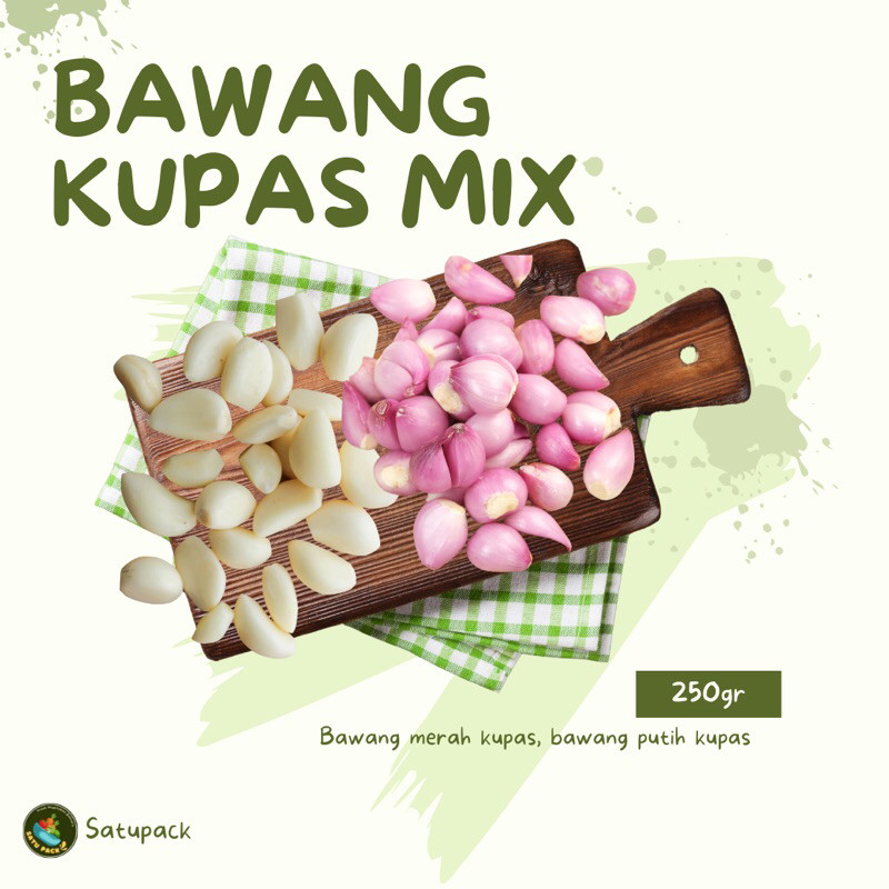 

BAWANG KUPAS MIX - 250gr