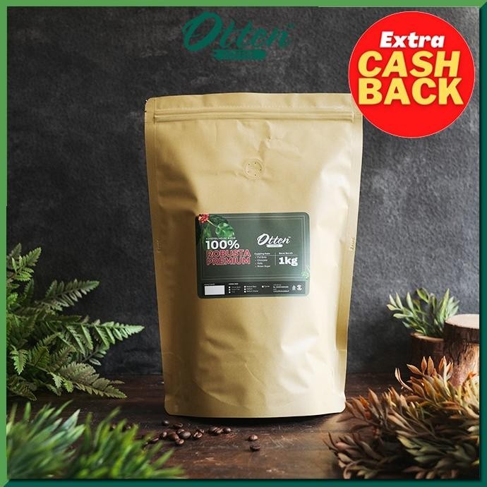 

Biji Bubuk Kopi 100% Full Robusta Premium House Blend 1Kg Otten Coffee