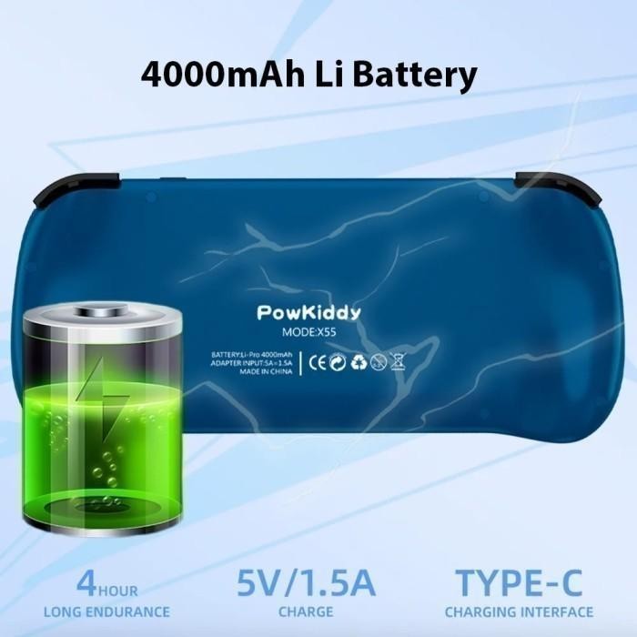 Powkiddy X55 Retro Handheld Game Console 5.5Inch Screen 16Gb 128Gb