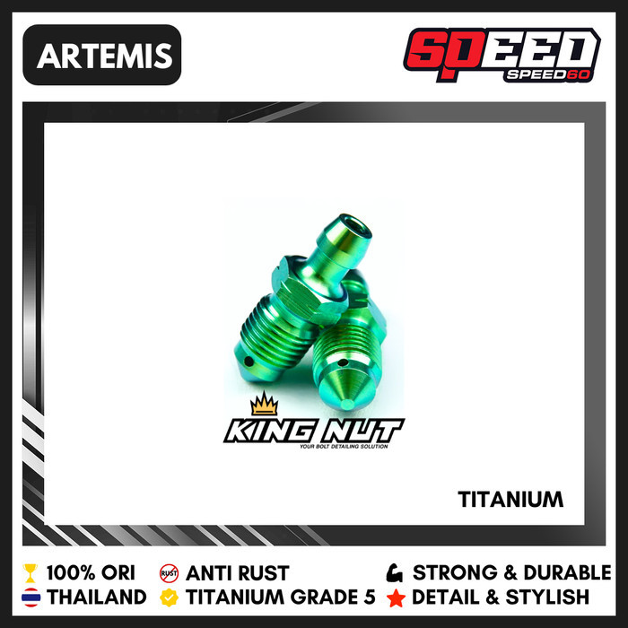 Baut Titanium Nepel Angin Master Rem RCB KTC Grade 5 King Nut