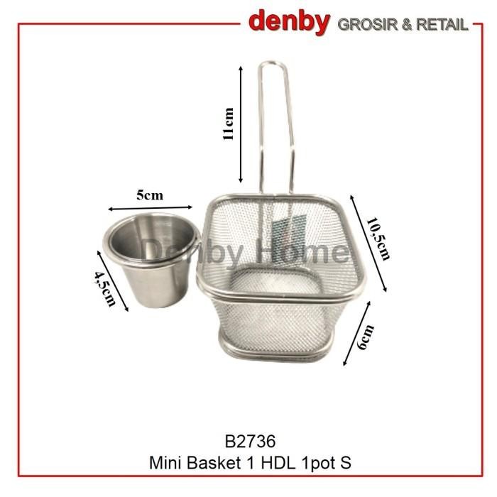 Reno Keranjang Saji Kentang Mini French Fries Serving Basket