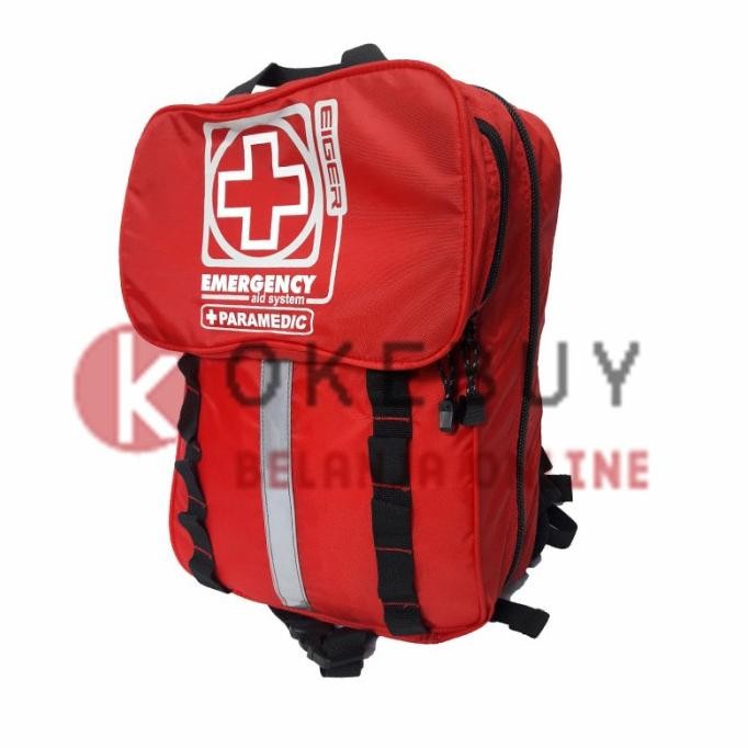 Tas Ransel Eiger 6104 Red Backpack P3k Emergency Aid Sys