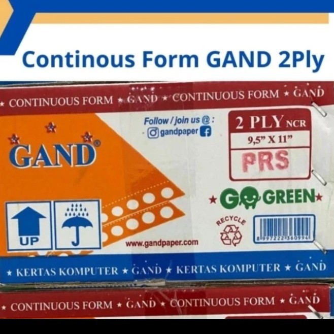 

kertas continuous form 2 ply ncr 9.5 X 11 ( putih,merah) promo