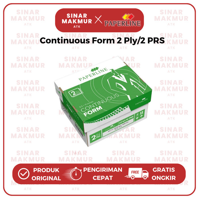 

Continuous Form/Kertas Komputer 9.5x11:2 2 Ply/K2 PRS Paperline (Dus)