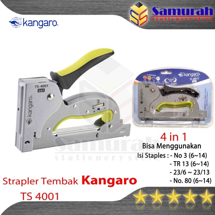 

Mesin Stapler Tembak Kangaro Body Besi Metal / Gun Tacker - Guntacker