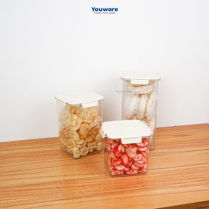 

Youware - Elysian SET Toples Kerupuk Penyimpanan Sna Kedap Udara Kontainer Makanan Storage Jar Food