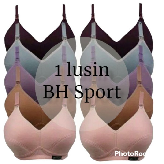 Bra Wanita PAKET HEMAT 1 LUSIN SPORT BRA / BRA SPORT LUSINAN - 1/2 LUSIN, 34 terlaris