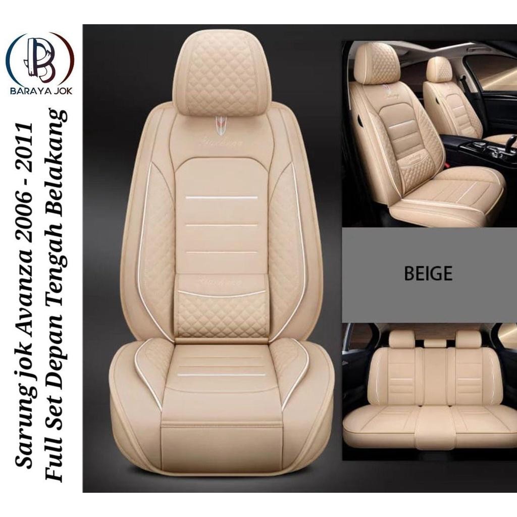 Sarung Jok Kulit Mobil Avanza Full Set Murah