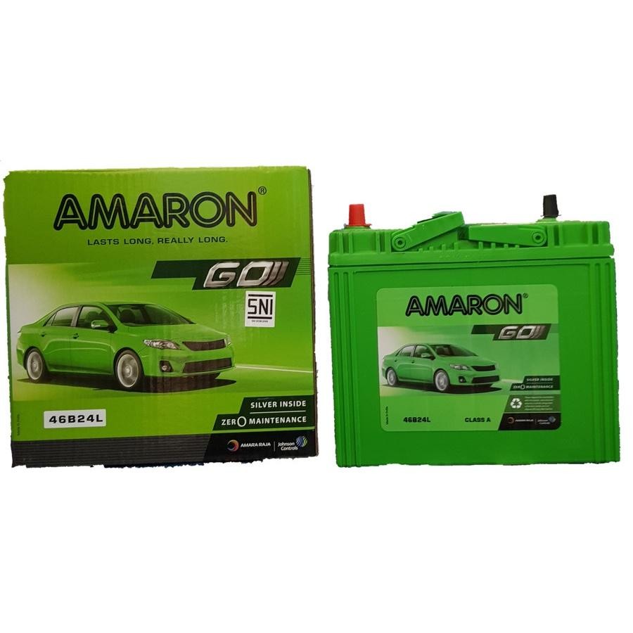 Aki Amaron 46B24R Avanza Apv Carry Xenia Rush Luxio Gran Max Terios Starlet Taruna Swift Mobil Daiha