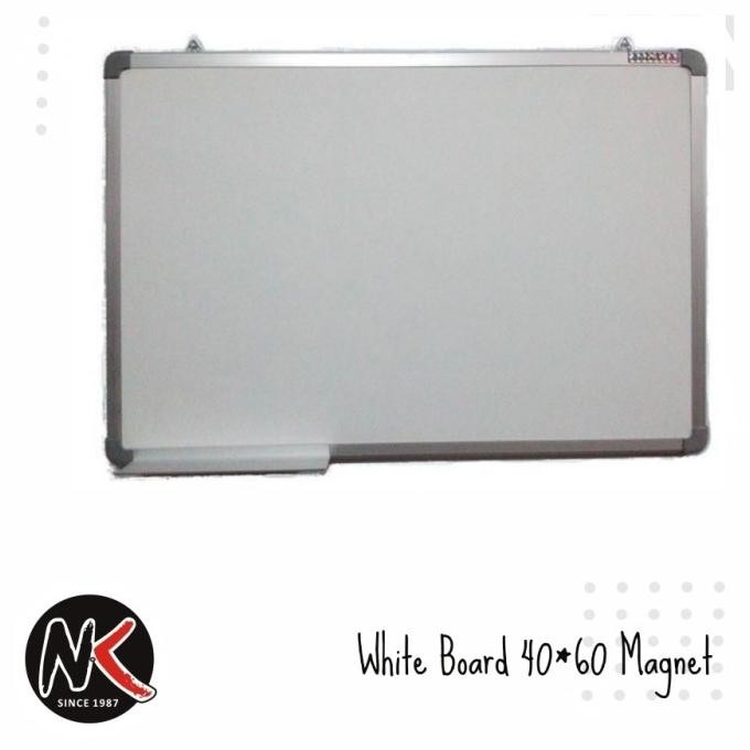 

TERMURAH - Papan Tulis White Board Magnet Gantung Sakana 40x60 cm