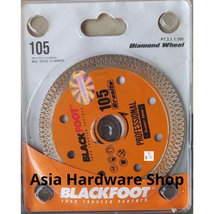 Mata Potong Granit 4" X 105 BLACKFOOT Keramik Gerinda Diamond Wheel
