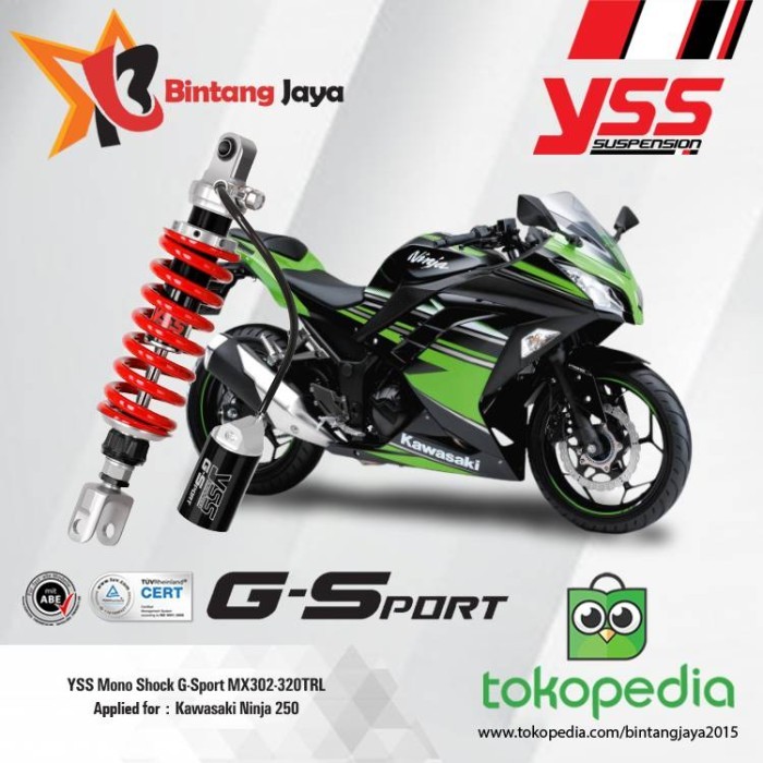 YSS Mono Shock G-Sport MX302-320TRL Ninja 250 FI