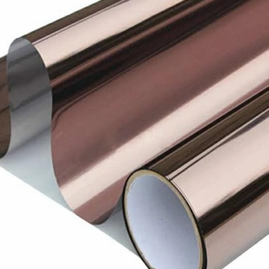 Terlaris Sticker Kaca Stiker Kaca Film One Way Silver Brown Cermin Coklat