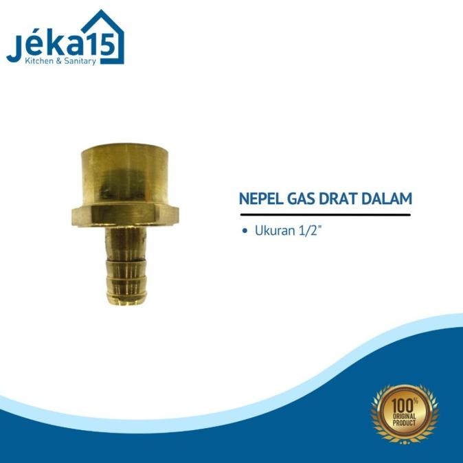 Diskon Nepel Selang Gas Water Heater//Nepel Niple 1/2"//Nepel Gas Drat Dalam