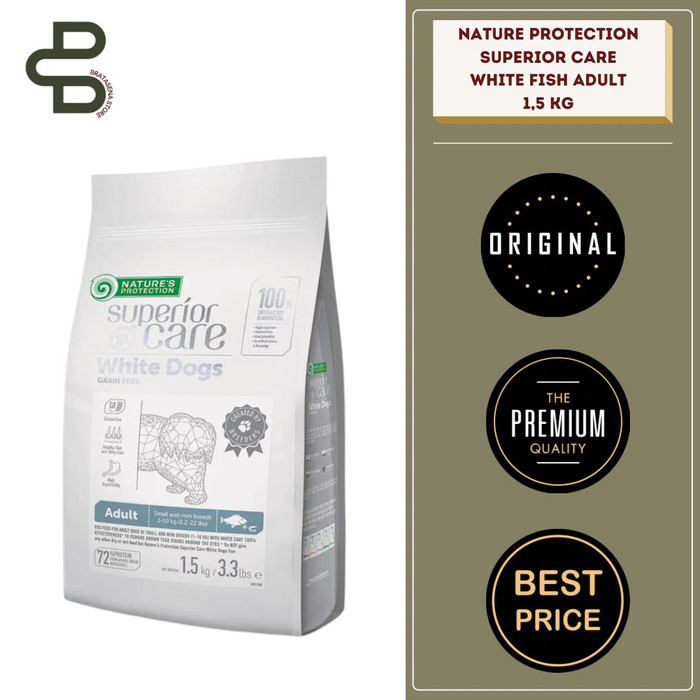 NATURES PROTECTION SUPERIOR CARE WHITE DOG WHITE FISH ADULT 1,5 KG FRESHPACK