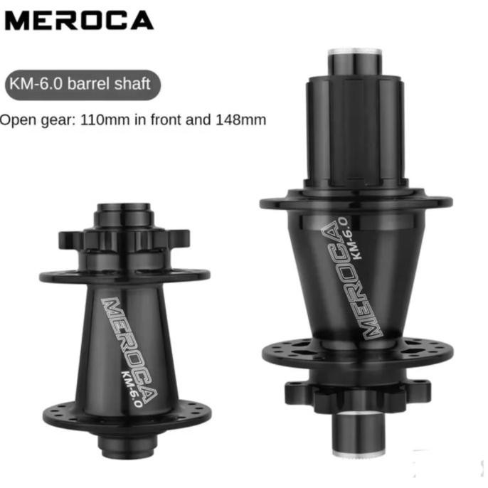 TERBARU - Meroca KM 6.0 Hub Freehub TA Boost 32 Hole Thru Axle Hub Sepeda