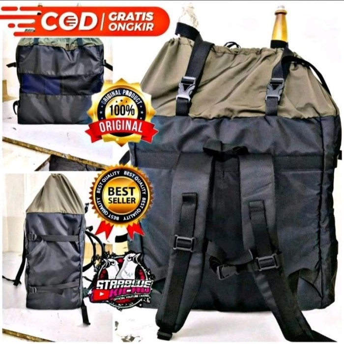 TAS RANSEL GENDONG SANGKAR BURUNG PLECI ISI 2 SANGKAR DAN 1 SANGKAR ,