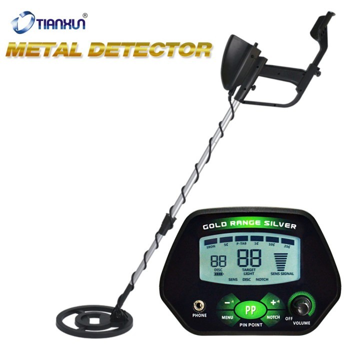 Metal Detector Alat Pendeteksi Logam Emas Dalam Tanah Dengan Layar LCD