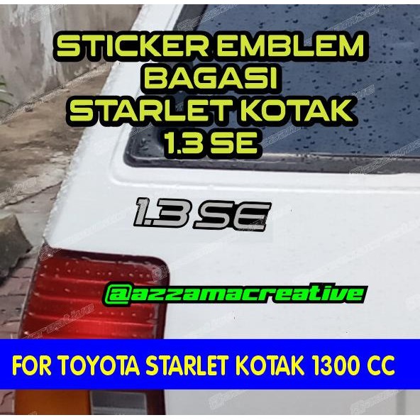 Terlaris Stiker 1.3 Se Starlet Kotak Replika Emblem