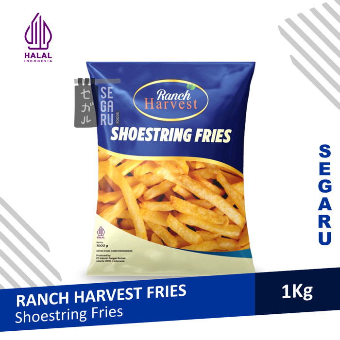 

Ranch Harvest Kentang Goreng French Fries Shoestring / Crinkle / Straight Cut 1Kg