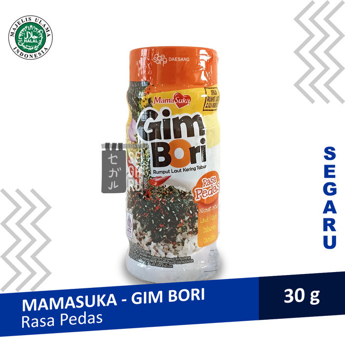 

Mamasuka Gim Bori Rumput Laut Kering Tabur Halal 30 Gram