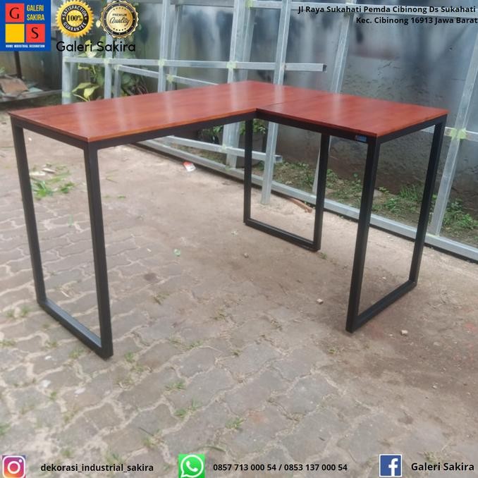 Meja Kerja/ Meja Kantor/ Meja Komputer/ Meja Gaming/ Meja Letter L Yumnaofficial22