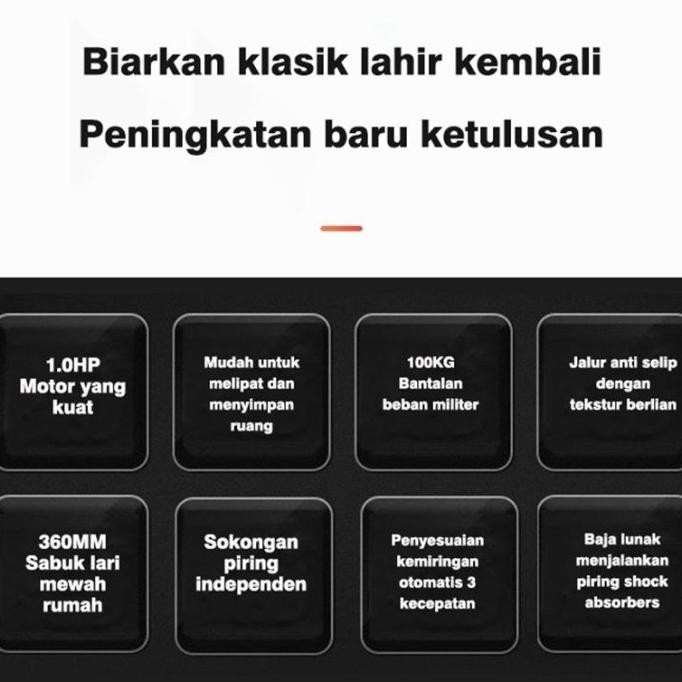 Terlaris Wangsa Jf Treadmill Elektrik Tredmil Listrik 2.0 Hp Mesin Alat Lari Olahraga Gym Fitness Ca
